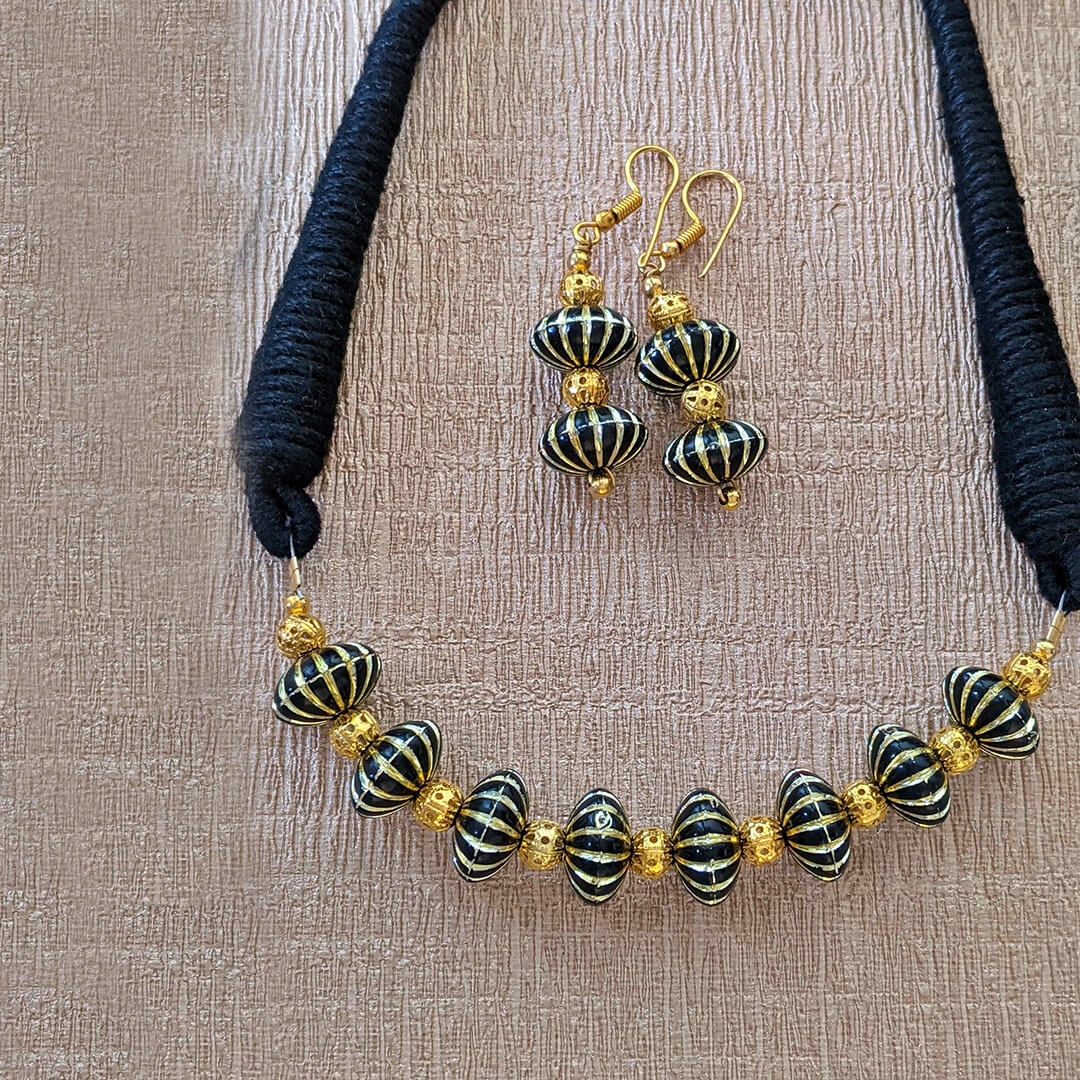Gold oxidised choker Clearance