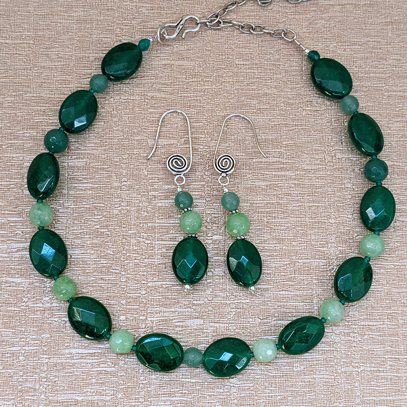 Jade necklace online set