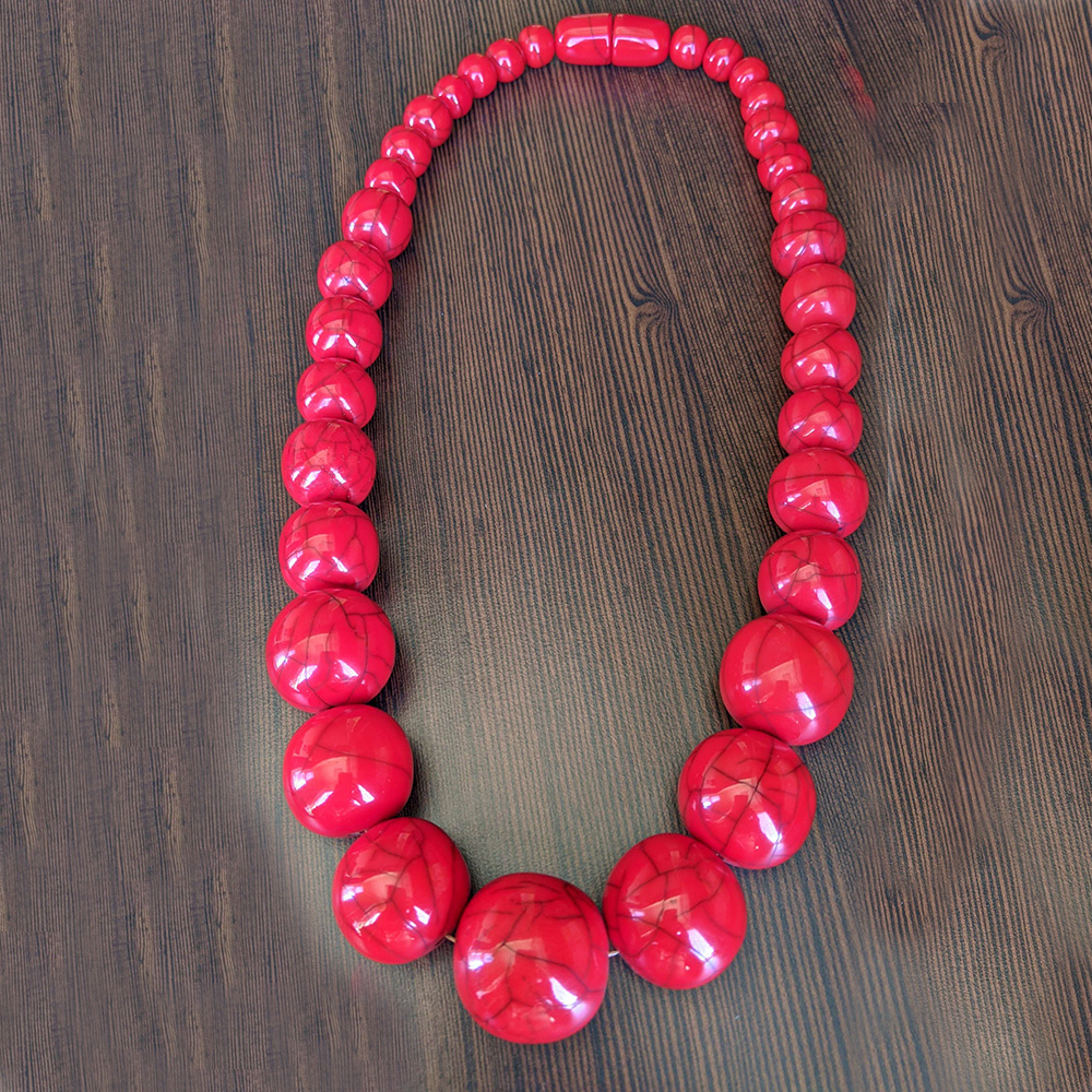 Red beads Necklace – Eersha